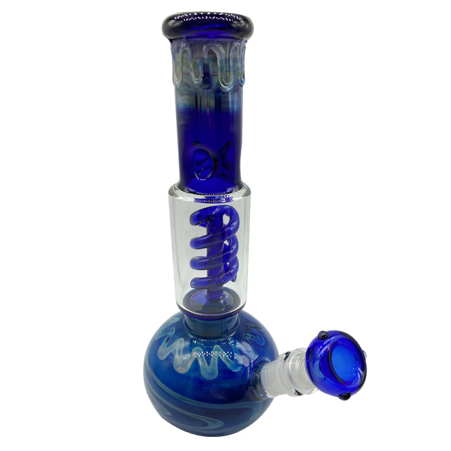 5 RASTA Thick GLASS mini BONG with carb Tobacco Hookah Water Pipe