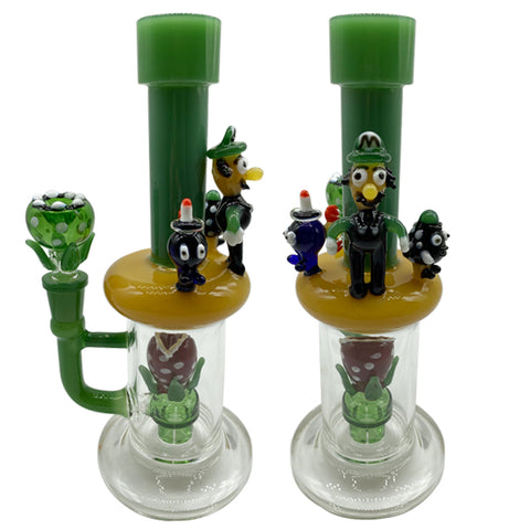 Super Mario Dab Rigs Colored Super Mario Perc Glass Water Bongs