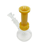 6" Color Neck Beaker Bong - with 14M Matching Bowl