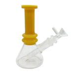 6" Color Neck Beaker Bong - with 14M Matching Bowl
