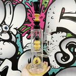 14.5" Straight Bong Double Chamber With Showerhead/Mushroom Perc