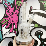 9" Rick & Morty Dab Rig w/ Sandblasted Accents