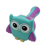 Smoke OwlMortyCat Silicone Art Pipe w Glass Bowl Removable Face