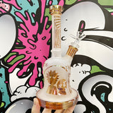 9" Rick & Morty Dab Rig w/ Sandblasted Accents
