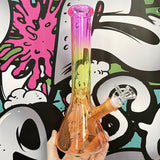 10 Inch Beaker Glass Water Pipe/ Bong Rasta