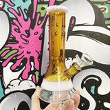 8" Mini Beaker Bong With Ice Catcher Assorted Colors