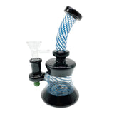 7'' Nent Neck Dab Rig With Thread Ornament