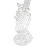 9 Inches Clear Recycler Dab Rig Showerhead Perc