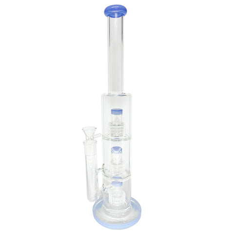 Triple Chamber Stereo Matrix Perc Glass Bong