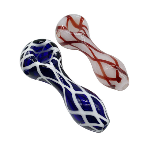 4 Inch Thick Handmade Glass Spoon Bowl/ Hand Pipe