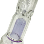 Double Chamber Glass Bongs with Coil Percolator
