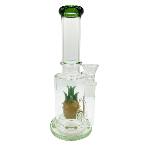 11″ Pineapple Perc Glass Bong Decorative Dab Rig 