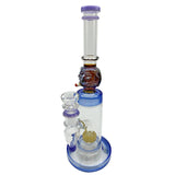 11" Showerhead Perc Heady Glass Straight Bong