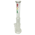 ROOR Double Honeycomb Glass Bong with 6-Arm Tree Perc