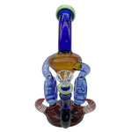 Double Horn Recycler Dab Rig Double Swiss Recycler