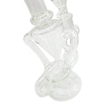 9 Inches Clear Recycler Dab Rig Showerhead Perc