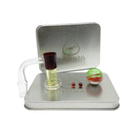 Yellow over Red Terp Slurper Set With Marble/Terp Pearls