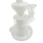 9" Concentrate Dab Rig Showerhead Klein Recycler Rig Dual Arm Bong