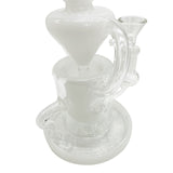 9" Concentrate Dab Rig Showerhead Klein Recycler Rig Dual Arm Bong
