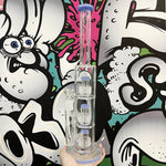 Triple Chamber Stereo Matrix Perc Glass Bong