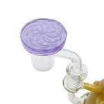 Glass Coin Spinner Channel Carb Cap