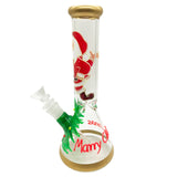 UV Reactive Beaker Bong Luminous Santa Claus