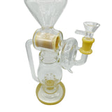 14 Inch Octopus Perc Recycler Bong/Dab rig