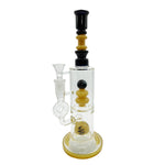 14.5" Bong Double Chamber Mushroom Perc