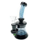 7'' Nent Neck Dab Rig With Thread Ornament