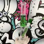 Glycerin Cooil Straight Freeze Bong Glass Water Pipe