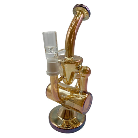 8.5'' Colored Double Hammerhead Recycler Dab Rig