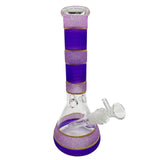 10.5 Color Particles Beaker Bong With Ice Catcher