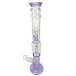Double Chamber Glass Bongs with Coil Percolator