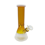 8" Mini Beaker Bong With Ice Catcher Assorted Colors