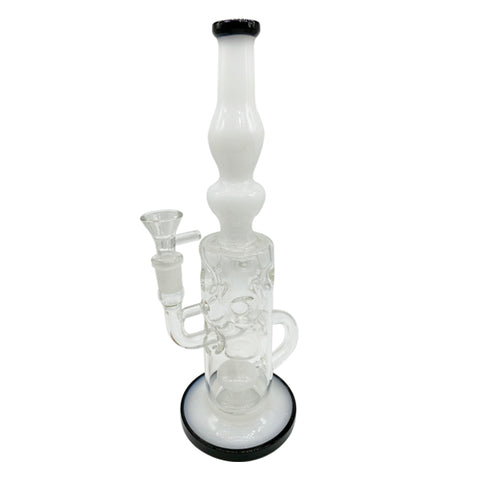 12 Inch Fab Egg Straight Dab Rig Recycler W/Seed of Life Perc