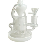 9" Concentrate Dab Rig Showerhead Klein Recycler Rig Dual Arm Bong