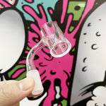 25mm Beveled Flat Top Quartz Banger Fully Fused Set