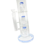 Triple Chamber Stereo Matrix Perc Glass Bong