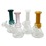 6" Color Neck Beaker Bong - with 14M Matching Bowl