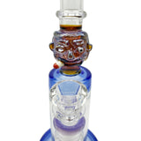 11" Showerhead Perc Heady Glass Straight Bong