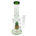 11″ Pineapple Perc Glass Bong Decorative Dab Rig 