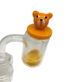 Teddy Bear Design Carb Cap Assorted Colors For Quartz Banger Nail