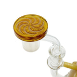 Glass Coin Spinner Channel Carb Cap