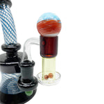 Yellow over Red Terp Slurper Set With Marble/Terp Pearls