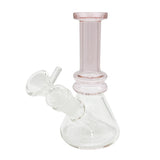 6" Color Neck Beaker Bong - with 14M Matching Bowl