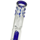 Double Chamber Glass Bongs with Coil Percolator