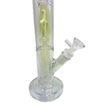 Luminous Colored Straight Tube Bong With Ice Catcher