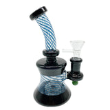 7'' Nent Neck Dab Rig With Thread Ornament