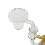 Glass Coin Spinner Channel Carb Cap