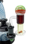 Yellow over Red Terp Slurper Set With Marble/Terp Pearls